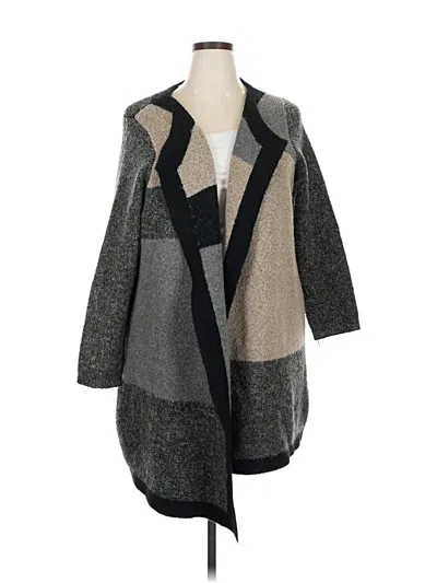 Pre-owned Evolution By Cyrus Cardigan Sweater In Gray