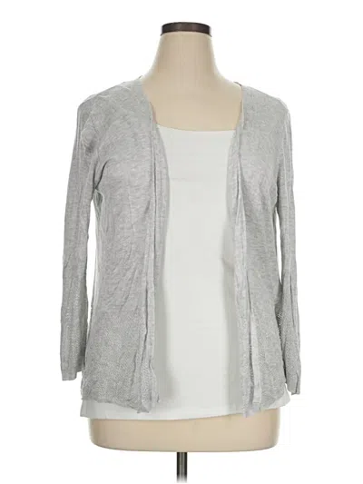 Pre-owned Evolution By Cyrus Cardigan Sweater In Gray