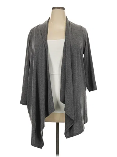 Pre-owned Evolution By Cyrus Cardigan Sweater In Gray