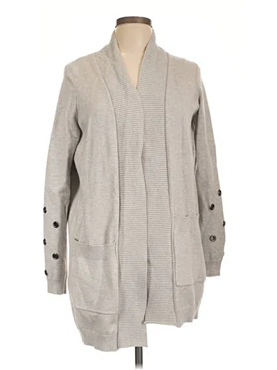 Pre-owned Evolution By Cyrus Cardigan Sweater In Gray
