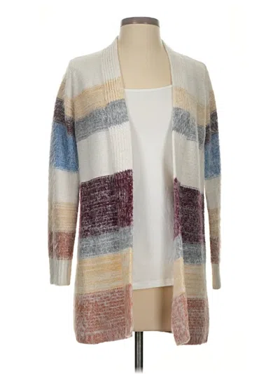 Pre-owned Evolution By Cyrus Cardigan Sweater In Ivory