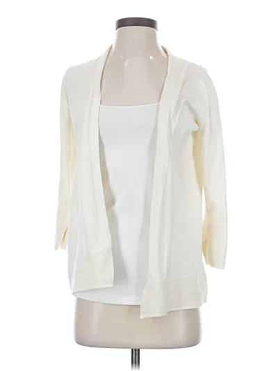 Pre-owned Evolution By Cyrus Cardigan Sweater In Ivory