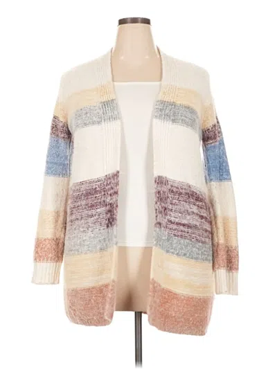 Pre-owned Evolution By Cyrus Cardigan Sweater In Ivory