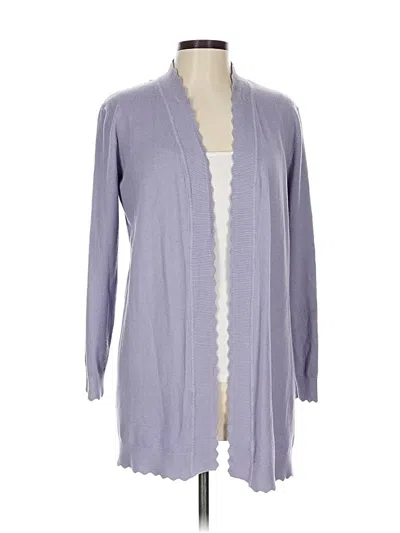 Pre-owned Evolution By Cyrus Cardigan Sweater In Purple