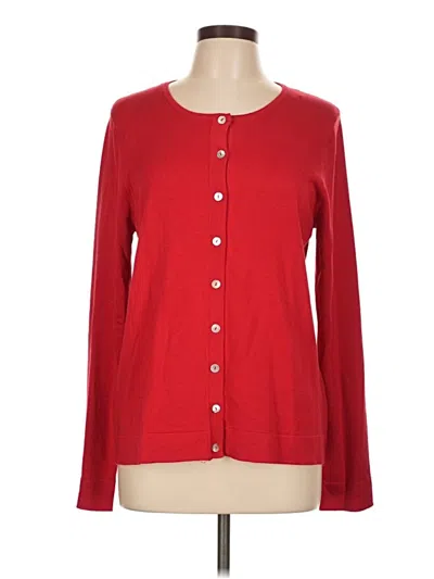 Pre-owned Evolution By Cyrus Cardigan Sweater In Red