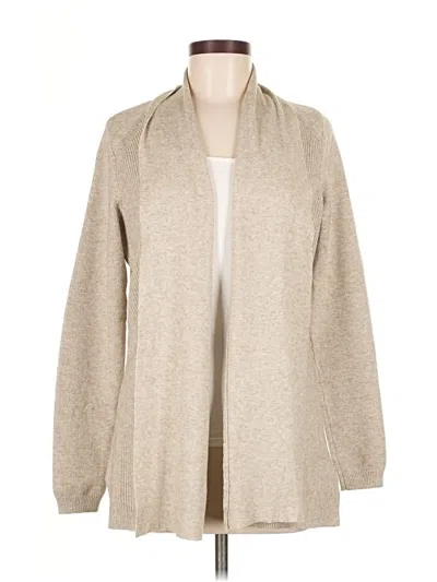 Pre-owned Evolution By Cyrus Cardigan Sweater In Tan