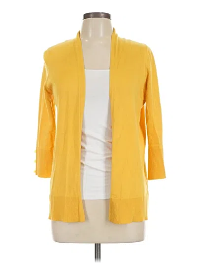 Pre-owned Evolution By Cyrus Cardigan Sweater In Yellow