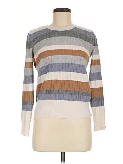 Pre-owned Evolution By Cyrus Long Sleeve Top Gray Turtleneck Tops