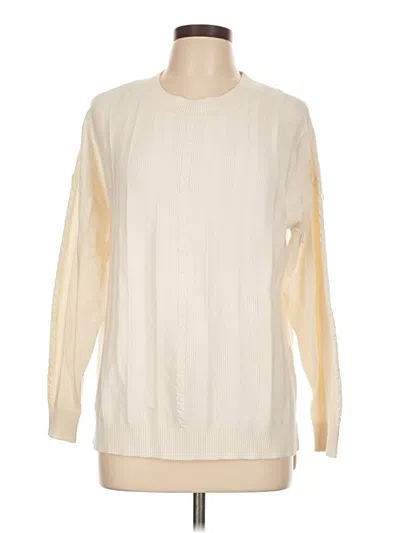Pre-owned Evolution By Cyrus Pullover Sweater In Ivory