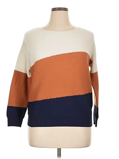 Pre-owned Evolution By Cyrus Pullover Sweater In Orange