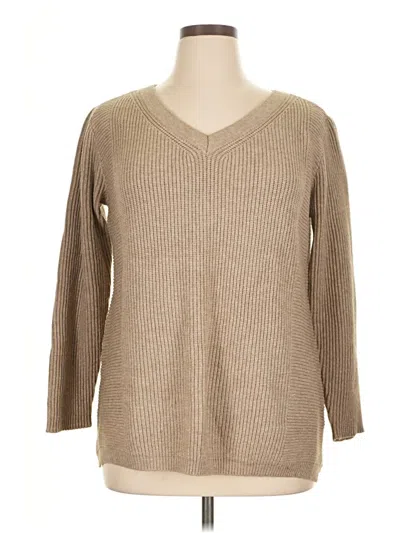 Pre-owned Evolution By Cyrus Pullover Sweater In Tan