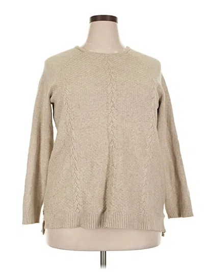 Pre-owned Evolution By Cyrus Pullover Sweater In Tan