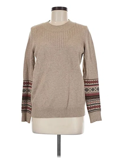Pre-owned Evolution By Cyrus Pullover Sweater In Tan
