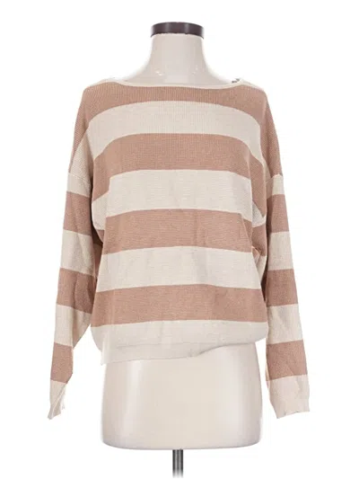 Pre-owned Evolution By Cyrus Pullover Sweater In Tan