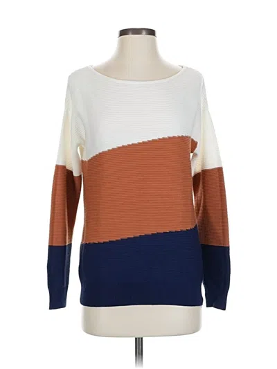 Pre-owned Evolution By Cyrus Pullover Sweater In White