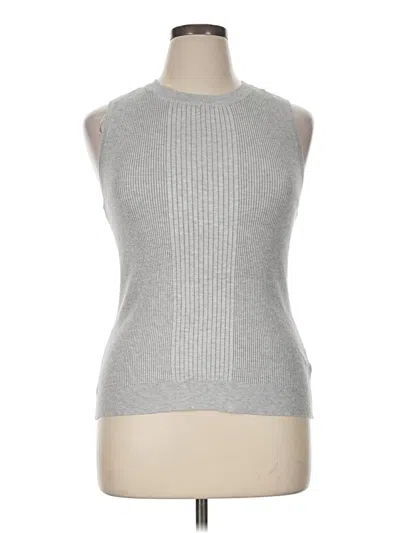 Pre-owned Evolution By Cyrus Sweater Vest In Silver