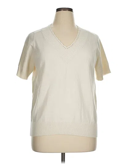 Pre-owned Evolution By Cyrus Sweater Vest In White
