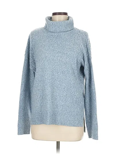 Pre-owned Evolution By Cyrus Turtleneck Sweater In Blue