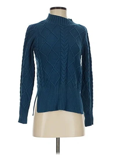Pre-owned Evolution By Cyrus Turtleneck Sweater In Blue