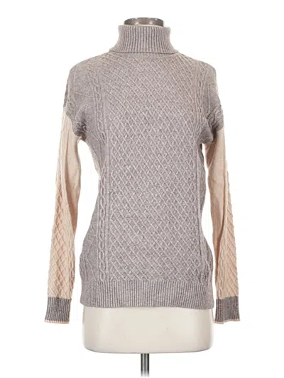 Pre-owned Evolution By Cyrus Turtleneck Sweater In Gray