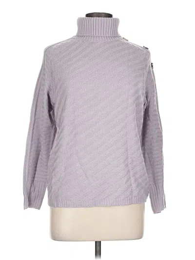 Pre-owned Evolution By Cyrus Turtleneck Sweater In Purple