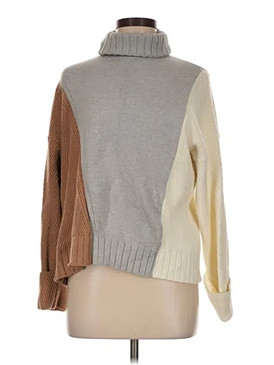 Pre-owned Evolution By Cyrus Turtleneck Sweater In Tan