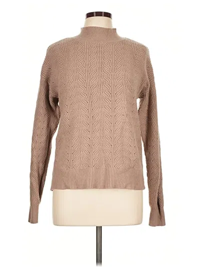 Pre-owned Evolution By Cyrus Turtleneck Sweater In Tan