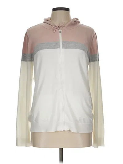 Pre-owned Evolution By Cyrus Zip Up Hoodie In Ivory