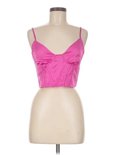Pre-owned Evolutionary Sleeveless Top Pink Sweetheart Neckline Tops
