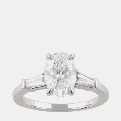 Pre-owned Evolve 2.23ct 14k White Gold Lab Grown Diamond 3 Stone Ring