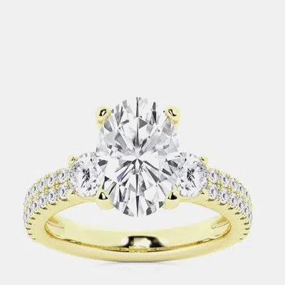 Pre-owned Evolve 2.23ct 14k Yellow Gold Lab Grown Diamond Engagement Ring