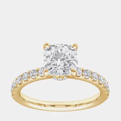 Pre-owned Evolve 2.5ct 14k Yellow Gold Lab Grown Diamond Engagement Ring Us 7
