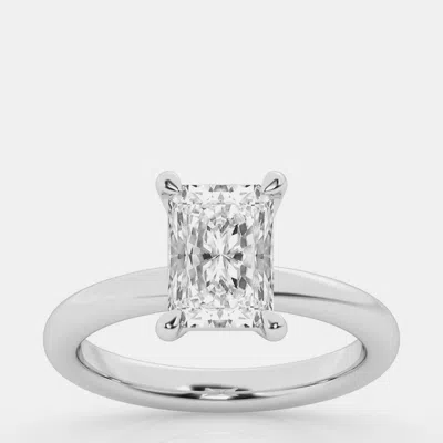 Pre-owned Evolve 3ct 14k White Gold Lab Grown Diamond Solitaire Ring