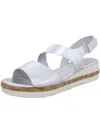 EVOLVE BY EASY SPIRIT KEA WOMENS LEATHER WEDGE SANDALS