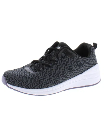 Evolve By Easy Spirit Trot 2 Womens Knit Fitness Walking Shoes In Black