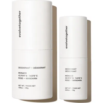 Evolvetogether Monaco Natural Deodorant Duo In White