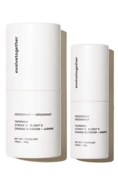 Evolvetogether Taormina Natural Deodorant Duo In White