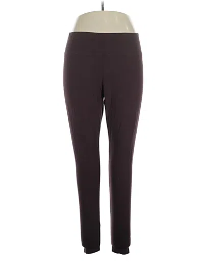 Pre-owned Evri Active Pants In Burgundy