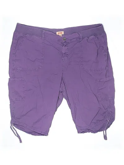 Pre-owned Evri Cargo Shorts In Purple