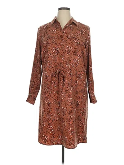 Pre-owned Evri Casual Dress In Brown