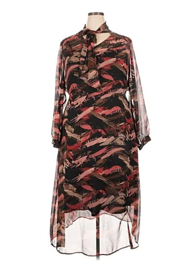 Pre-owned Evri Casual Dress In Brown