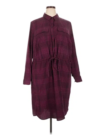 Pre-owned Evri Casual Dress In Burgundy