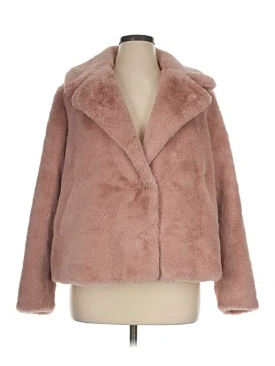 Pre-owned Evri Faux Fur Jacket In Pink