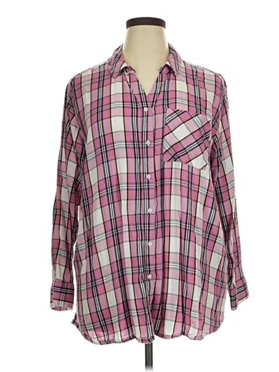 Pre-owned Evri Long Sleeve Button Down Shirt In Pink