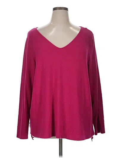 Pre-owned Evri Pullover Sweater In Burgundy