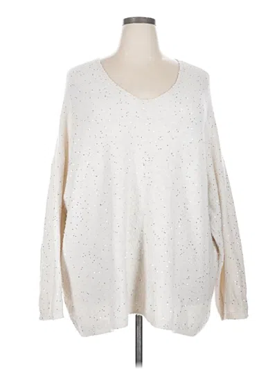 Pre-owned Evri Pullover Sweater In White