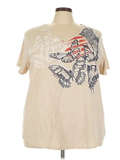 Pre-owned Evri Short Sleeve T-shirt In Brown