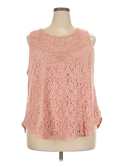 Pre-owned Evri Sleeveless Blouse In Pink