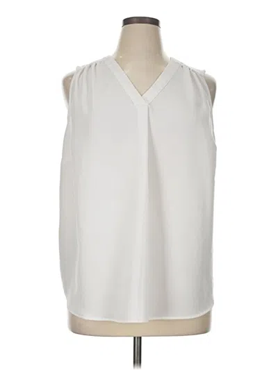 Pre-owned Evri Sleeveless Blouse In White