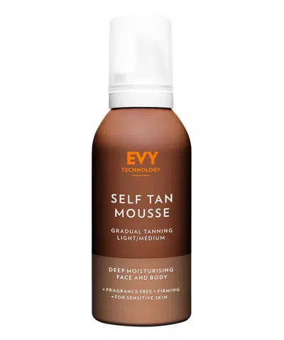 Evy Technology Self Tan Mousse Light/medium Face And Body 150 ml In White